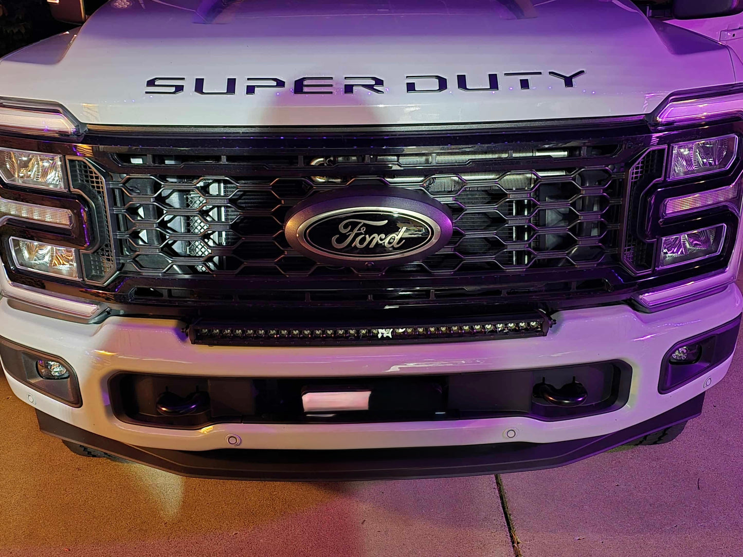 2023+ Ford Super Duty Light Bar Bracket for Rough Country Light Bar