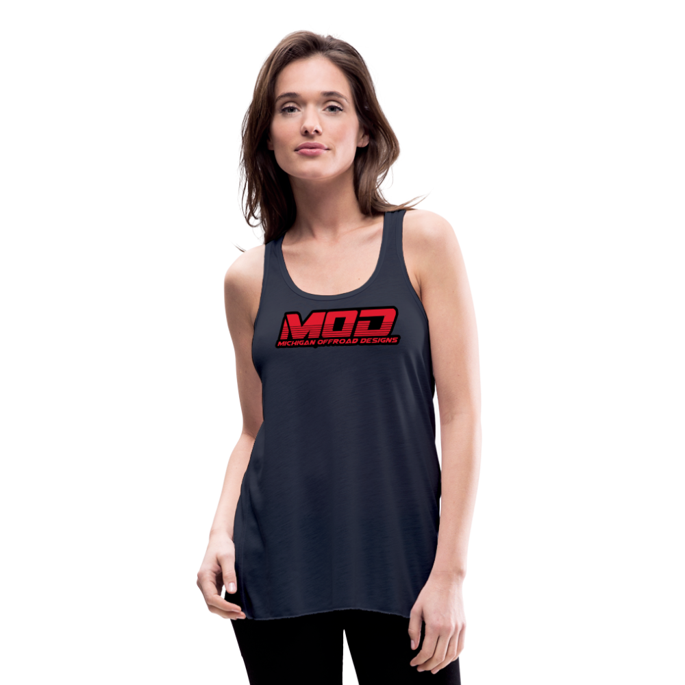 Michigan Offroad Designs Woman's Tank Top - navy