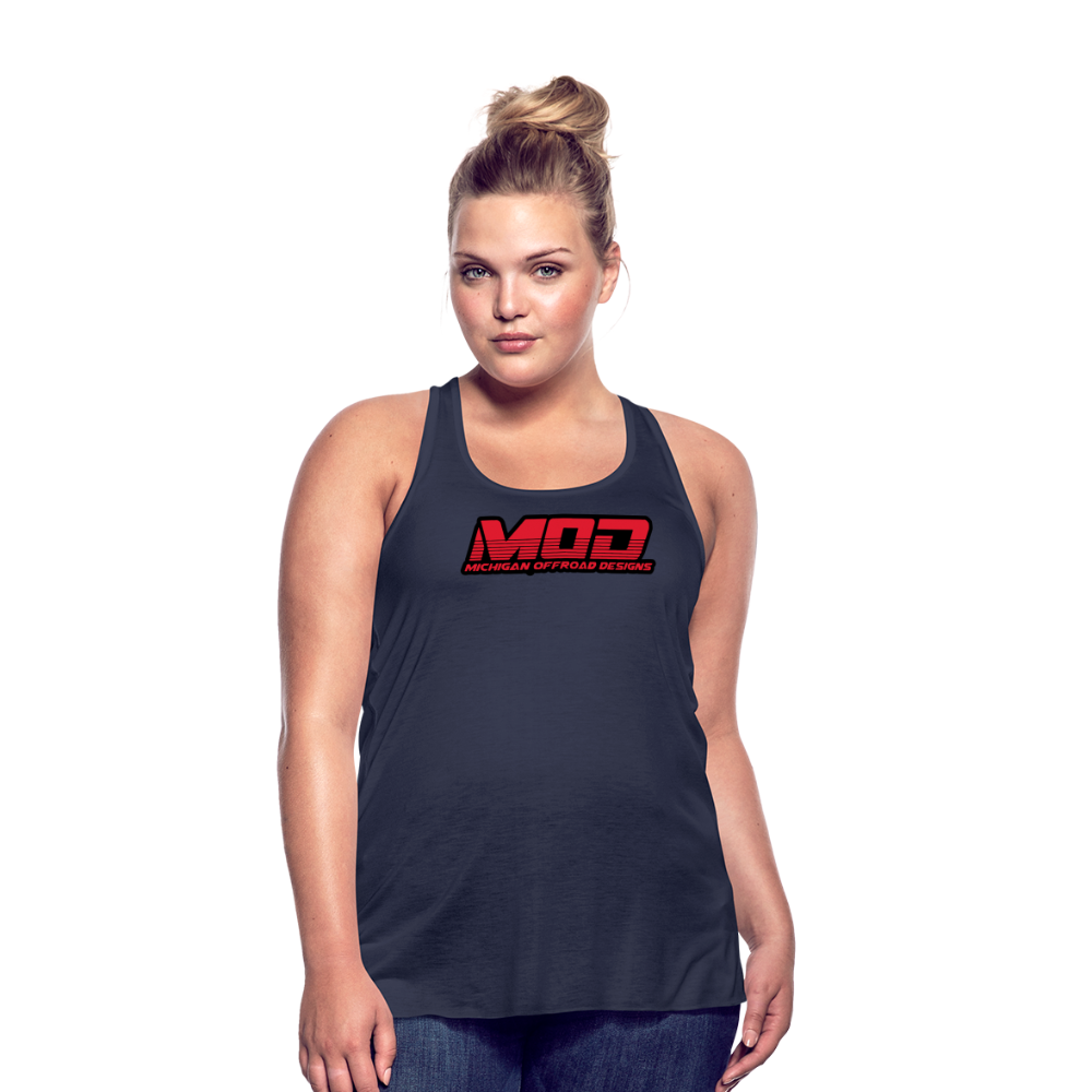 Michigan Offroad Designs Woman's Tank Top - navy