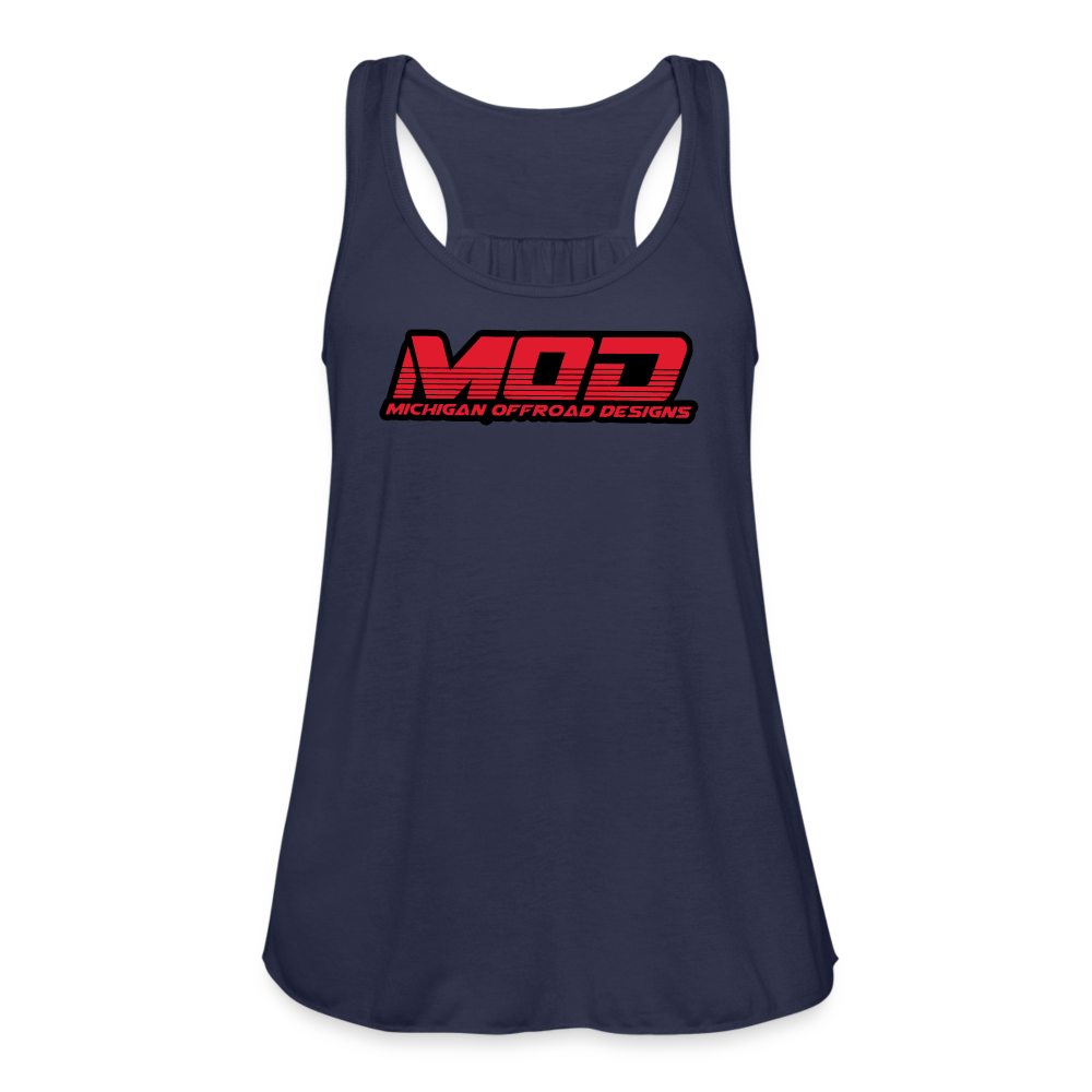 Michigan Offroad Designs Woman's Tank Top - navy