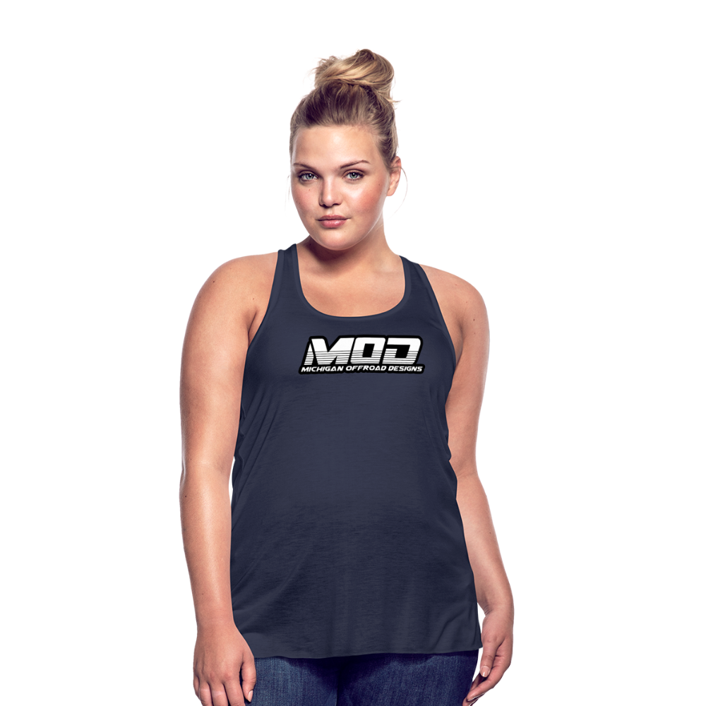 Michigan Offroad Designs Woman's Tank Top - navy