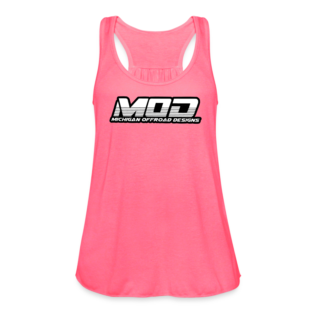 Michigan Offroad Designs Woman's Tank Top - neon pink