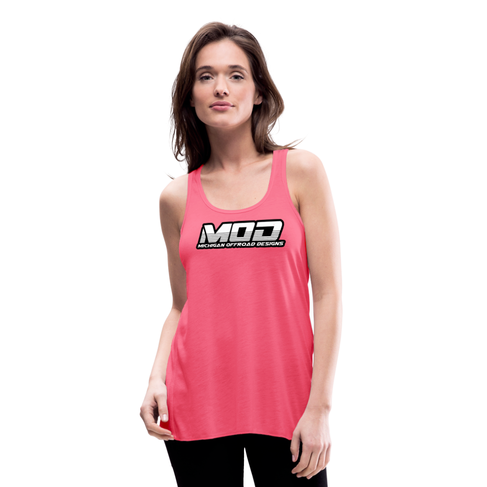 Michigan Offroad Designs Woman's Tank Top - neon pink