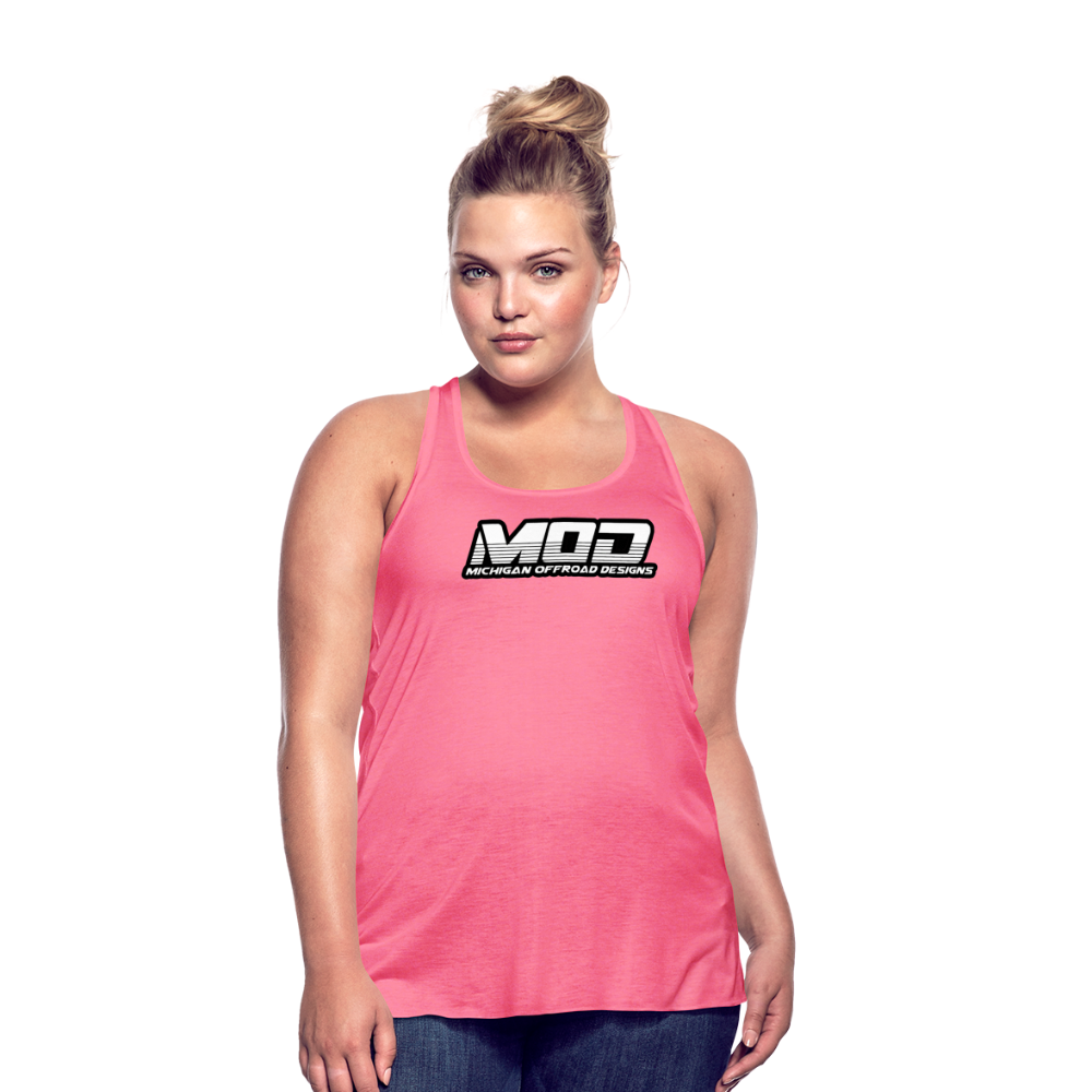 Michigan Offroad Designs Woman's Tank Top - neon pink