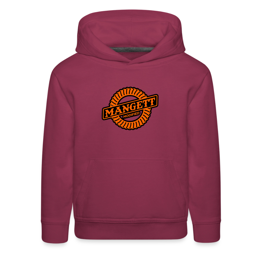 Mangett Modified Kids Hoodie - burgundy
