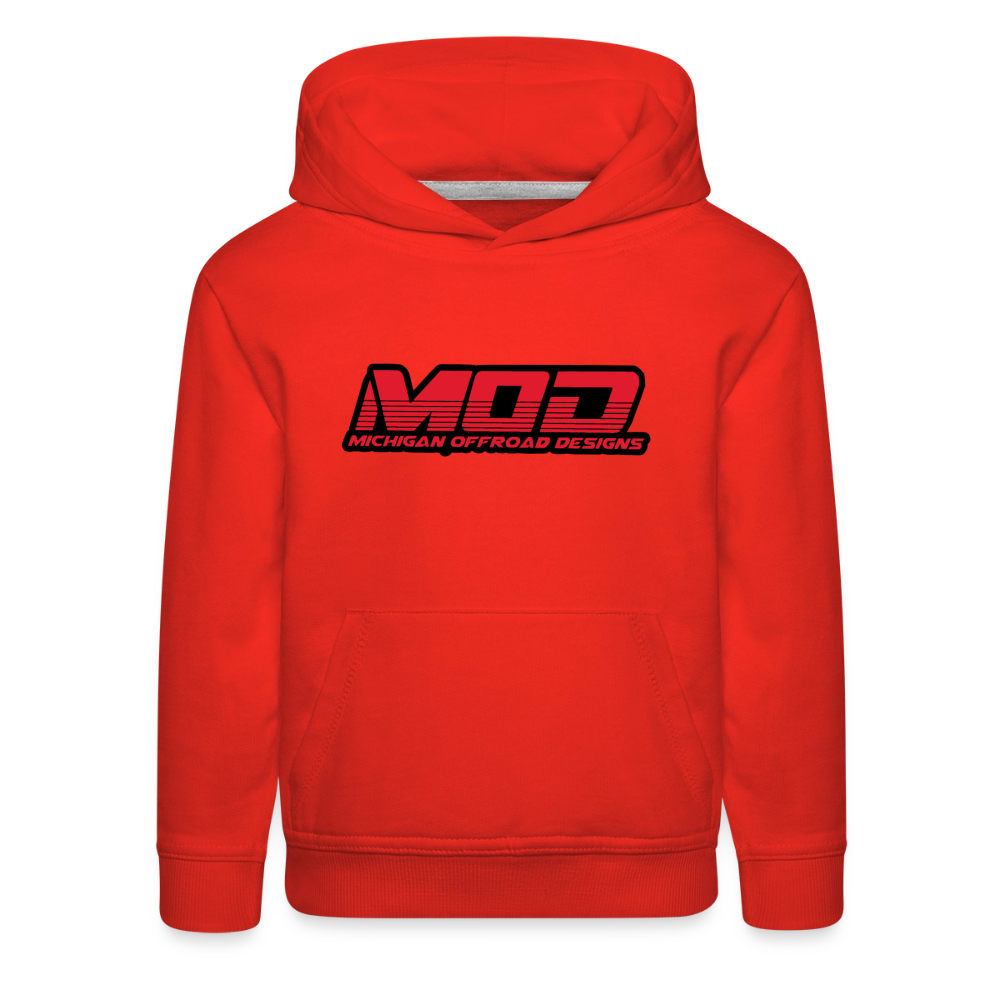 Michigan Offroad Designs Kids Hoodie - red