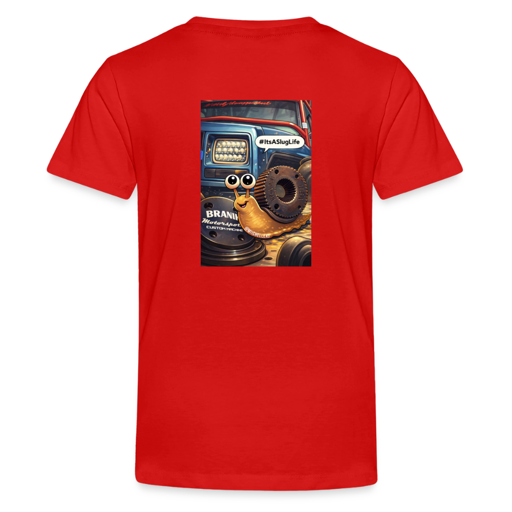Its a Slug Life Kids Shirt - red