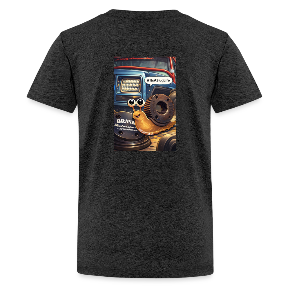 Its a Slug Life Kids Shirt - charcoal grey