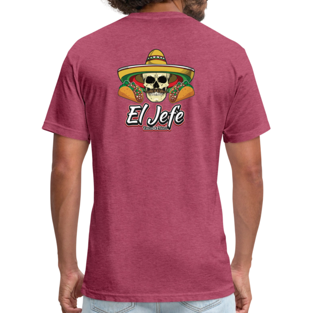 El Jefe Tacos - heather burgundy