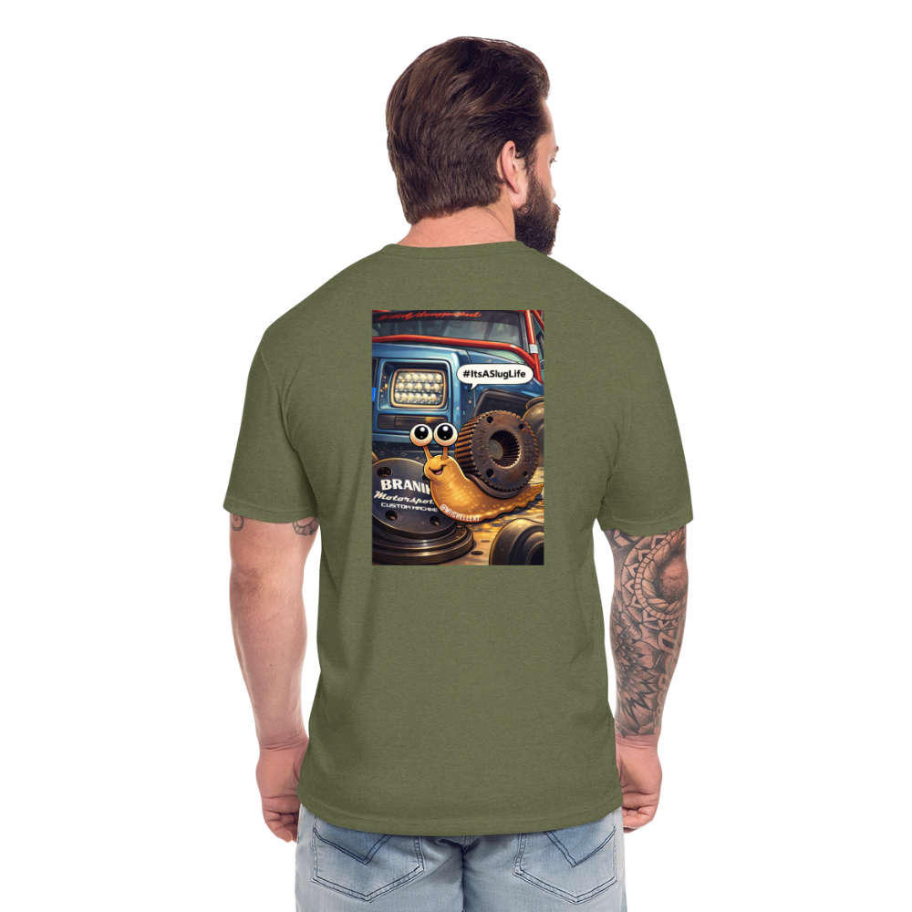 It's a Slug Life - heather military green