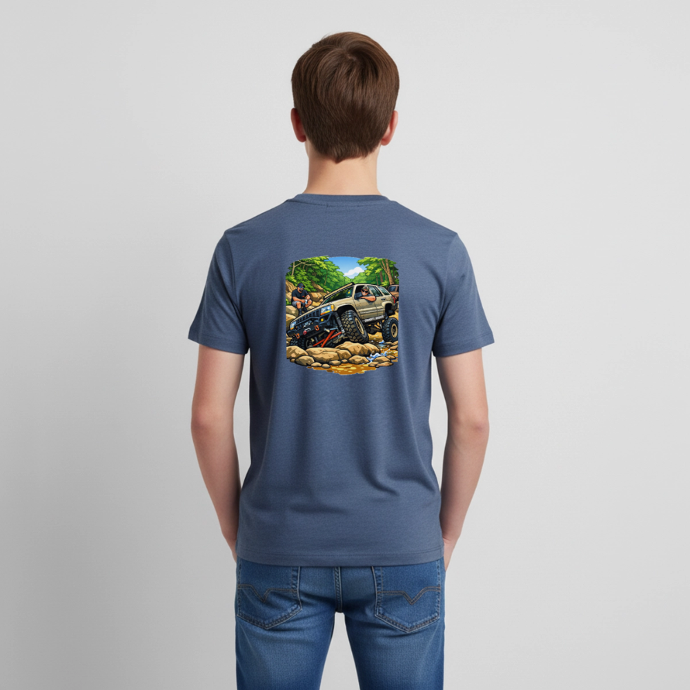 Mangett Modified Offroad Kids Shirt - heather blue