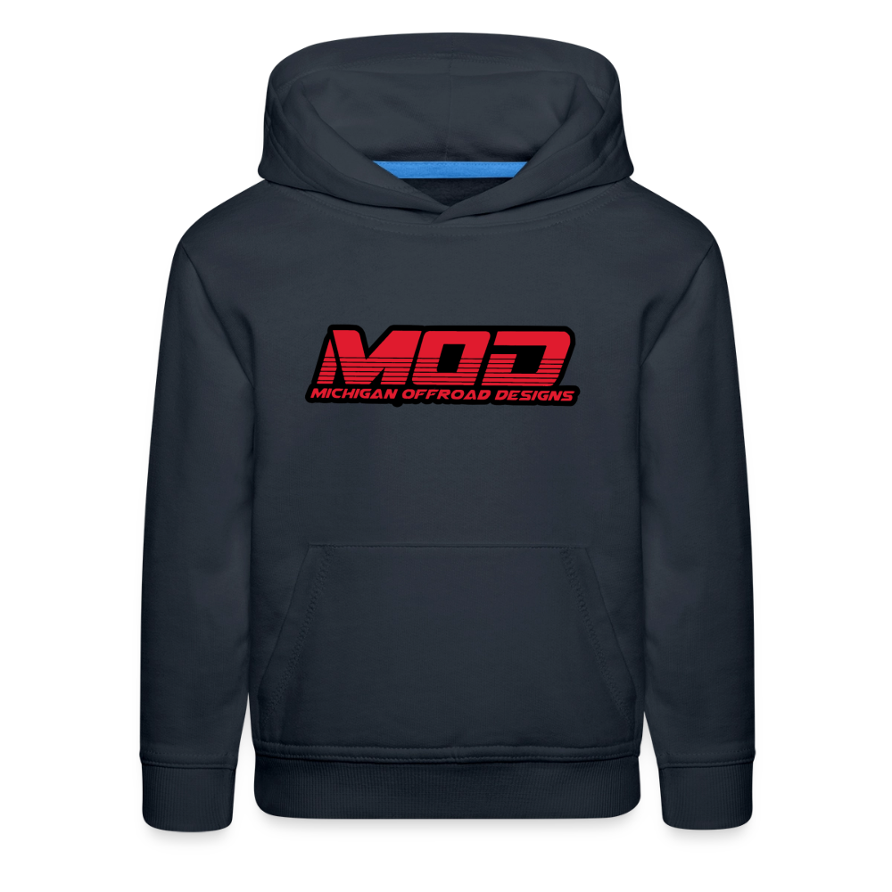 Michigan Offroad Designs Kids Hoodie - navy