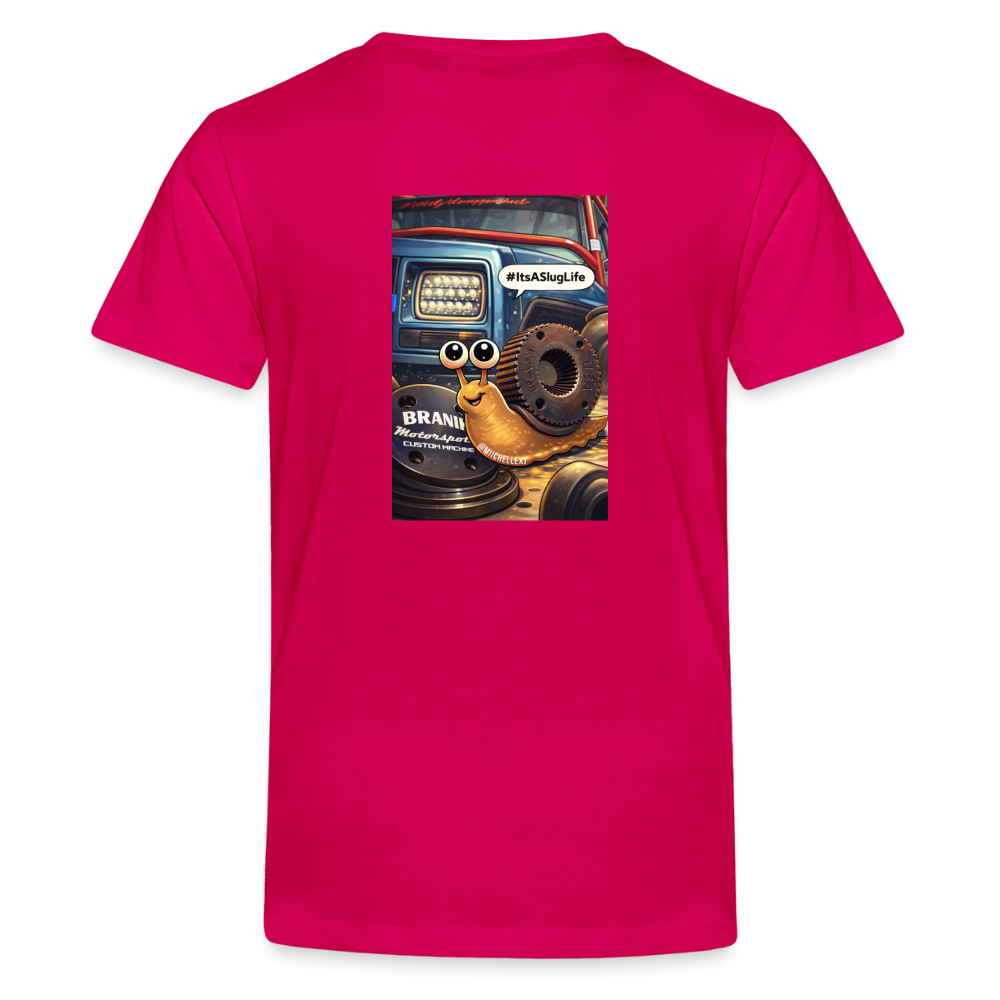 Its a Slug Life Kids Shirt - dark pink