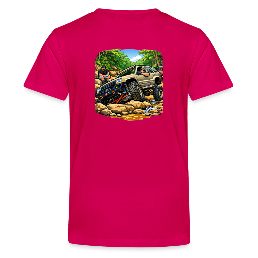 Mangett Modified Offroad Kids Shirt - dark pink