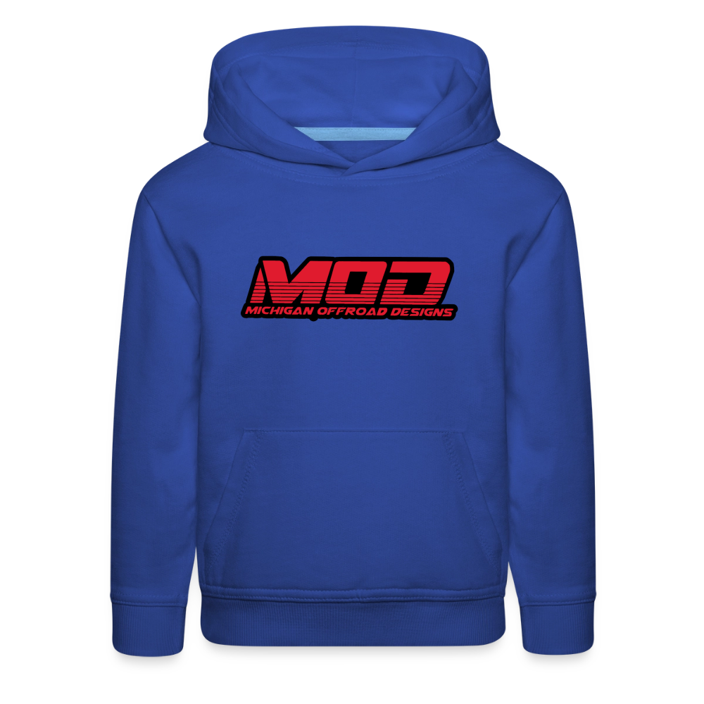 Michigan Offroad Designs Kids Hoodie - royal blue