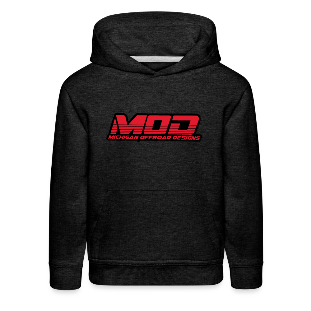 Michigan Offroad Designs Kids Hoodie - charcoal grey