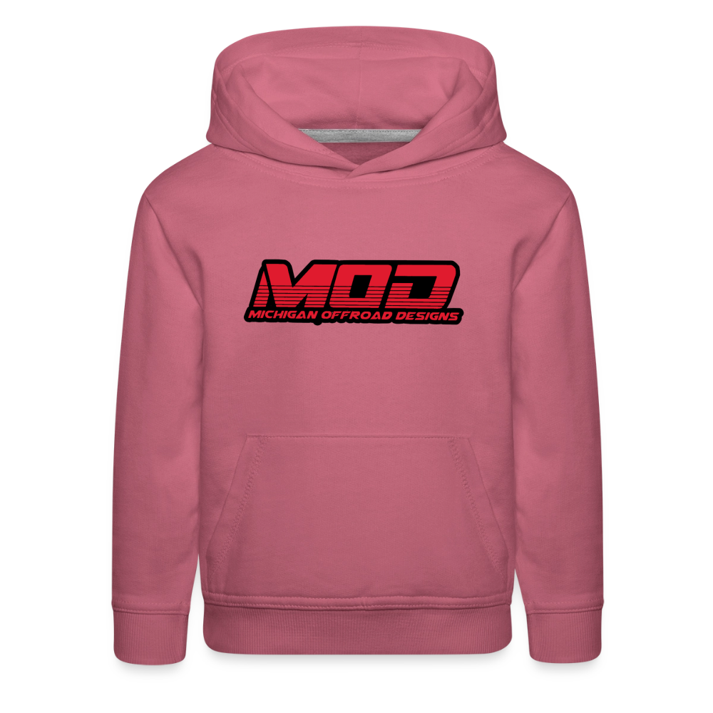 Michigan Offroad Designs Kids Hoodie - mauve
