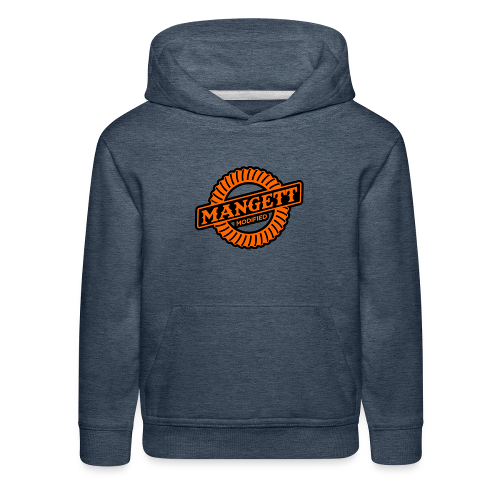 Mangett Modified Kids Hoodie - heather denim