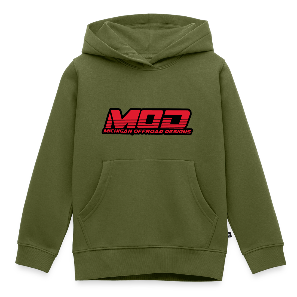 Michigan Offroad Designs Kids Hoodie - khaki green 
