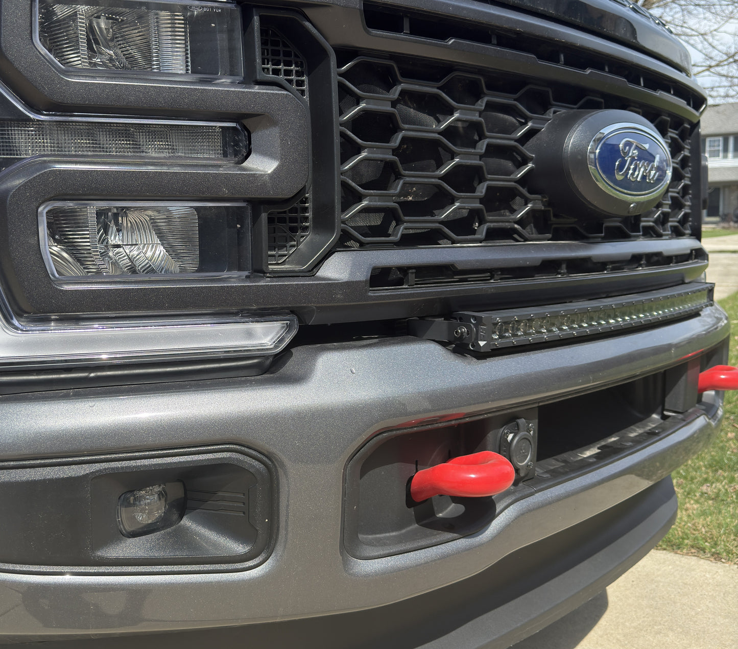 2023+ Ford Super Duty Light Bar Bracket for Rough Country Light Bar
