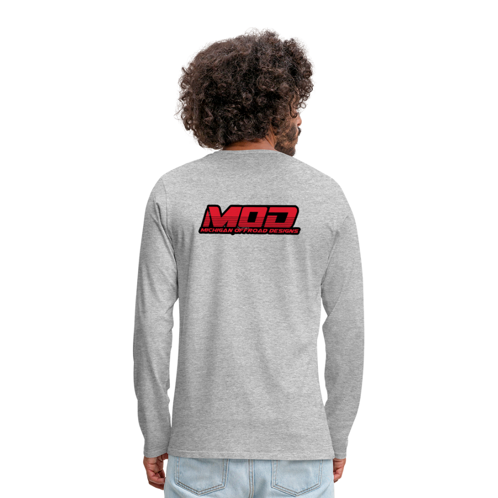 Michigan Offroad Designs Long Sleeve - heather gray