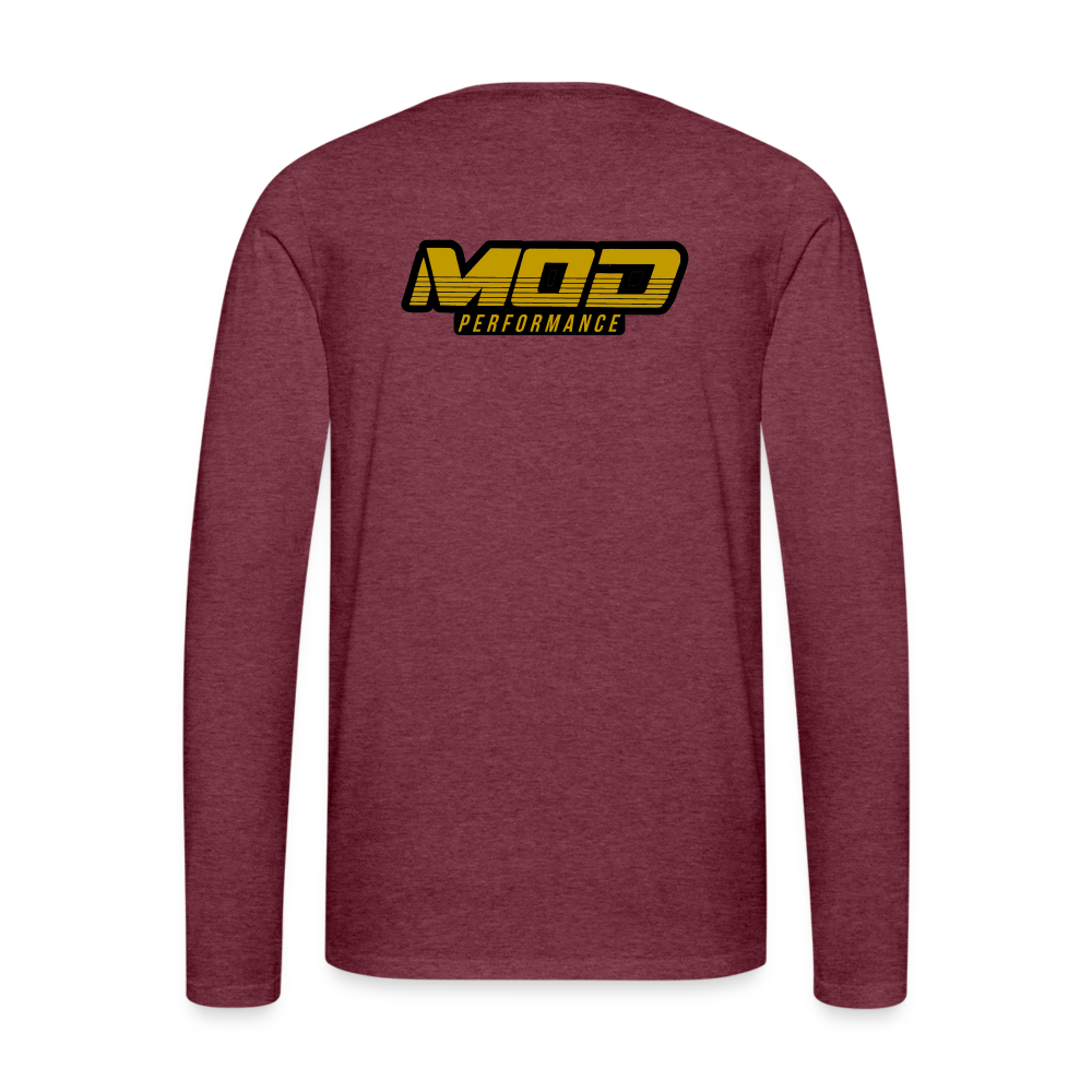 MOD Performance Long Sleeve - heather burgundy