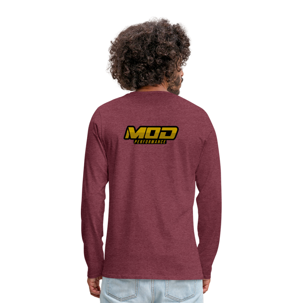 MOD Performance Long Sleeve - heather burgundy